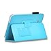 Galaxy Tab 3 Lite 7.0 / Galaxy Tab E Lite 7.0 Case - SHEROX Premium Folio Leather Case for Samsung Galaxy Tab 3 Lite 7.0 / Galaxy Tab E Lite 7.0 Inch Android Tablet + Free Stylus Touch Pen (Sky Blue)