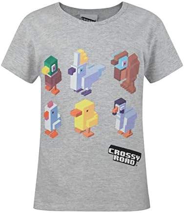 Crossy Road Characters Girl's T-Shirt (9-10 Years)