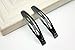 Nicedmm 24 Pcs Women Large Black BB Clip - 3.15 Inch Long - Scrub Side Clip Female Hairpin Springboard Clip Liu Hai Clip