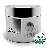 The PureCo Organics USDA Certified Organic Baby Balm. Unscented Baby Cream for Diaper Rash 2 oz