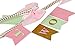 INNORU Handmade 2nd Two Birthday Cake Topper Gold Glitter Letter Cake Decoration for Baby Girl