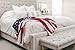 Chanasya Premium Patiotic US Flag Print Sherpa Throw Blanket - Lightweight Microfiber for Couch and Bed - Great Gift for Veteran, Friend, Men, Women, Proud American House (60x70 Inches)