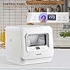 Mini-Portable-Dishwasher-5-Programs-Normal-ECO-Intensive-Fast-and-Glass-Compact-Table-Top-Dishwasher-with-LED-Display-Touch-Control-Delay-Start-5L-Water-Requirement Mini Portable Dishwasher, 5 Programs (Normal, ECO, Intensive, Fast and Glass), Compact Table Top Dishwasher with LED Display, Touch Control, Delay Start, 5L Water Requirement