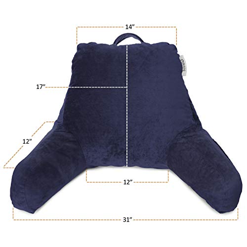 Nestl Reading Pillow Covers, (Cover ONLY) Small Bed Rest Pillow with