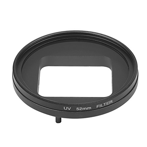 D&F 52mm Professional UV Lens Filter with Lens Cover and Adapter for GoPro Hero 7 Black/Hero 5 / Hero 6 /HERO(2018) Camera Body