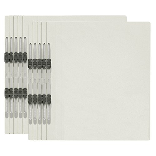 プラス エコノミー フラットファイル A4縦 2穴 10冊パック 79-359 グレー