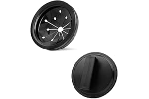 CAUAOA Black 3-Inch Garbage Disposal Splash Guard - Kitchen Sink Baffle Covers for Whirlaway, Waste King and GE Models - Rubber Drain Cover Disposal and Splash Protection, Garbage Disposals and Parts