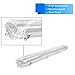 BRILLIHOOD LED Vapor Proof 4ft Light Fixture, 36 Watt, 4000lm, 6000K (Bright White), Clear Cover, IP65 Waterproof 4' Long Overhead Shop Light, Indoor/Outdoor Lighting, 1-Pack