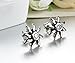 Happy Jewelry Brand New Lady's Beautiful Flower Titanium Stud Earrings, a Gift Box and a Nice Small Gift