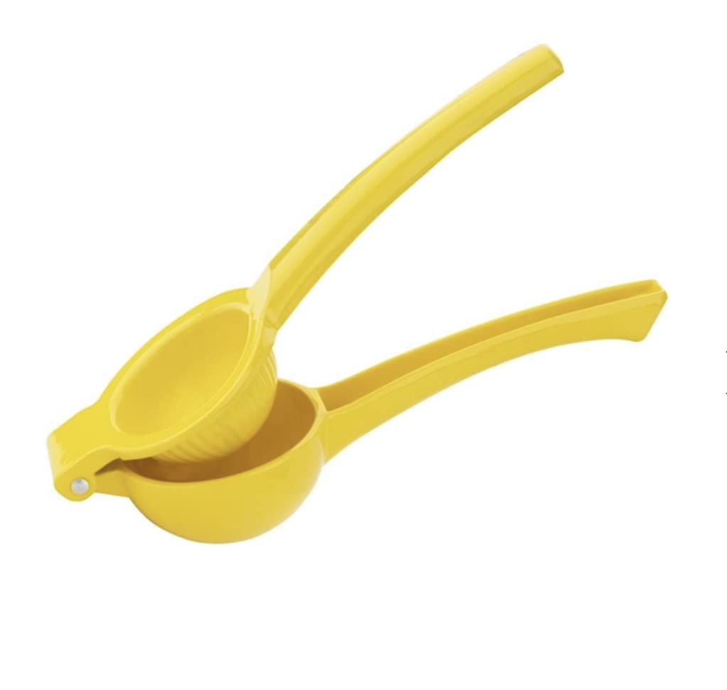 Royal Cuisine Lemon Squeezer, Premium Quality Manual Citrus Press, Easily Clean Bowl Hand Juicer for Squeeze Lemons, Limes & Citrus – (Large, Yellow)