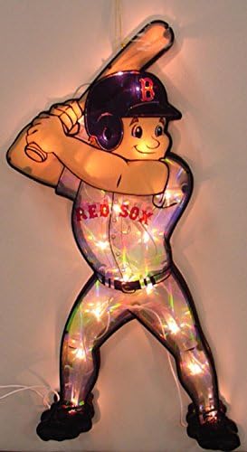 20" MLB Boston Red Sox Lighted Window Baseball Player #2699