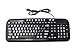 EZsee by DC Large Print English USB Wired Computer Keyboard with White Jumbo Oversized Letters on Black Keys