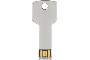 Cenroelon Metal USB Flash Drive, Key Shaped, 32GB Silver - High Real Capacity Storage Device