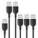 Android Cable RAVPower 6-Pack [1ft+3x3ft+ 2x6ft] Micro USB Cable Military Grade & 12,000+ Bend Lifespan for Samsung, BLU, LG, Motorola, HTC and More