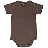 2T 3T 4T 5T 6T Toddler Bodysuit Short Sleeve Round Crew Neck - Gray