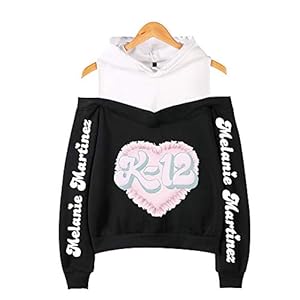 De.Pommeyeux Melanie Martinez off-shoulder hoodie sweatshirt hiphop meisje streetwear K-12 pullover met capuchon