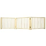 Four Paws Wood Folding 3 Panel Dog Gate 24, 68 x 17