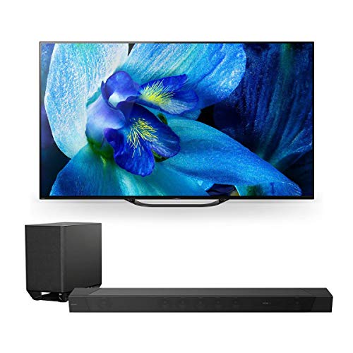 Sony XBR-65A8G 65″ BRAVIA OLED 4K HDR TV with HT-ST5000 7.1.2ch 800W Dolby Atmos Sound Bar