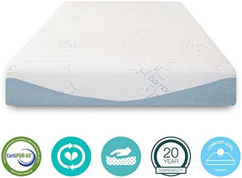 10" Inch Queen Size COOL Medium Gel Memory Foam Mattress - Sale - with FREE 2 PILLOWS