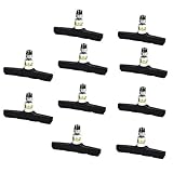 Cycling Accessories, 10Pcs 70mm Rubber Bicycle Mountain Bike V Brake Holder Shoes Pads Cycling Parts