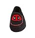 Marvel Deadpool Unisex Fleece Lined Moccasin Slippers with Deadpool Symbol L