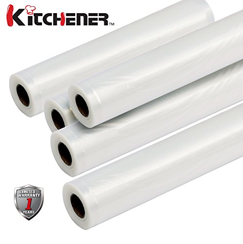 KITCHENER Automatic Fresh Food Saver Commercial Grade Vacuum Sealer with Starter Roll, / Vacuum Sealer Bag Rolls (Sealer Bag 11