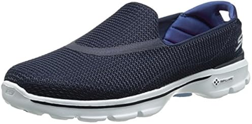 Skechers Performance Women's Go Walk 3 Slip-On Walking Shoe,Navy/White,8 M US