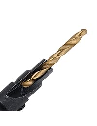 muxsam 5pcs # 5 # 6 # 8 # 10 # 12 HSS Avellane Drill Bit Set cambio rápido vástago hexagonal Tornillo
