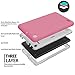 Fire 7 2015 Case, Pandawell Hybrid Heavy Duty Rugged Shockproof Armor Defender Cover Case for Amazon Fire (5th Generation - 2015 release) 7.0 Inch Tablet - Pink