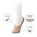 SHEEC - Women's No-Show Casual Socks (Beige/XLarge) - SoleHugger ACTIVE 2-Pair Pack