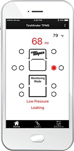 TireMinder Smart TPMS with 4 Transmitters for RVs, MotorHomes, 5th Wheels, Motor Coaches and Trailers