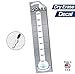 Goal Setting Fundraising Donation Thermometer - 11x48- Dry Erase Reusable Paper Poster - Fundraiser Milestone Company Goals Chart - Office Wall Temperature Posters Charts (Grey)