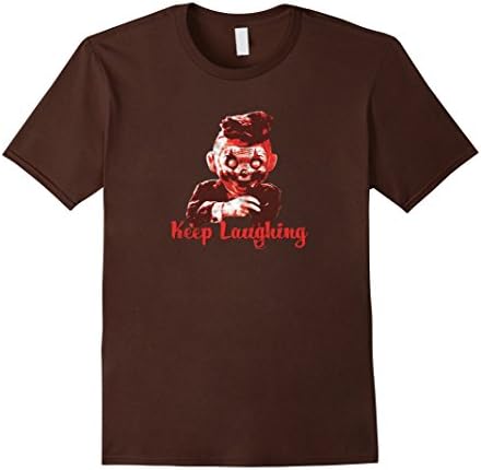 Mens Creepy Evil Clown Doll Halloween T-Shirt 3XL Brown