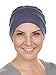 Chemo Cap Womens Cotton Beanie Sleep Turban Hat Headwear for Cancer Dark Denim Blue
