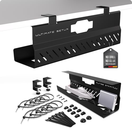 Cable Management Tray Black 1 Piece Set
