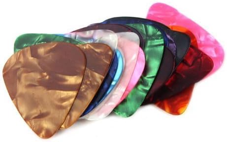 Musiclily 1mm Heavy Gauge Pearloid Guitar Bass Picks, Random Color(20 Pieces), 1.0mm - Image 3