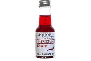 LIQUOR QUIK Liquor Quick Natural Schnapps Essence, 20 mL (Hot Cinnamon Schnapps)