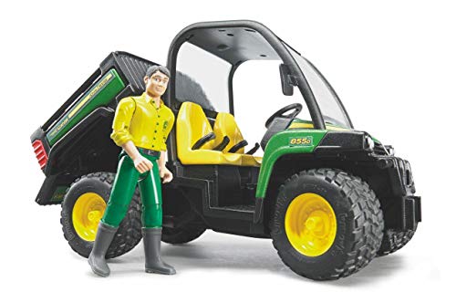 Bruder 02490 - John Deere Gator XUV 855D mit Fahrer - 1:16 Landwirtschaft Forstwirtschaft Arbeiter Figur Transporter… – Bild 3