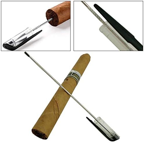 juman634 2 PCS Cigar Needle Punch Reamer Cigar Dredge Tool