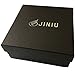 JINIU Men's Leather Belt Automatic Buckle 35mm Ratchet Dress Black Belts Boxed KT10