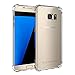 AMUOC Galaxy S7 Case,Protective Cover Case with Transparent Hard Plastic Back Plate and Soft TPU Gel Bumper clear