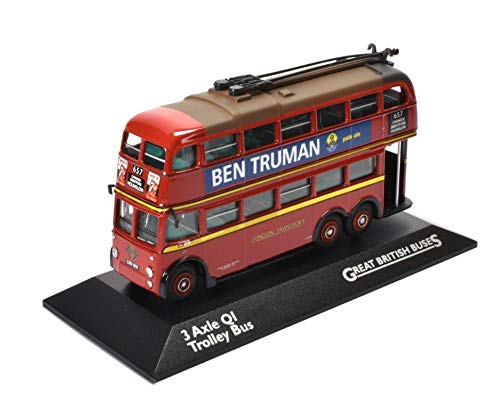 Great British Buses 1:76 Die-Cast 3 Axle QI Trolley Bus London Transport
