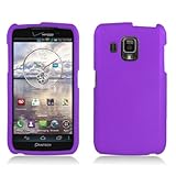Aimo Wireless PNR930LPCLP014 Rubber Essentials Slim and Durable Rubberized Case for Pantech Perception R930 - Retail Packaging - Purple