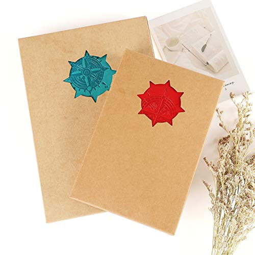 Leather Journal, Refillable Notebook Vintage Spiral Bound Notepad Diary Travel Journal to Write in for Women Men with Lined Pages 3 bags and 5 Dividers (5” x7.3”, Red)