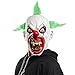 Halloween Horrific Demon Adult Scary Clown Masks Cosplay Props(Green Flame Clown)