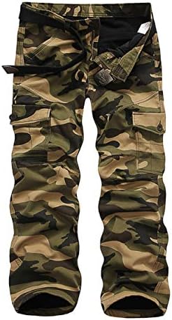 Men's Fleece Lined Cotton Casual Military Army Cargo Camo Combat Work ...