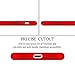 iPhone 7 Plus Case/iPhone 8 Plus Case, AnsTOP Thin Exact-Fit 360 Full Body Case Coverage Protective Dual Layer iPhone Hard Case with Tempered Glass Screen Protector for iPhone 7 Plus, 8 Plus(Red)