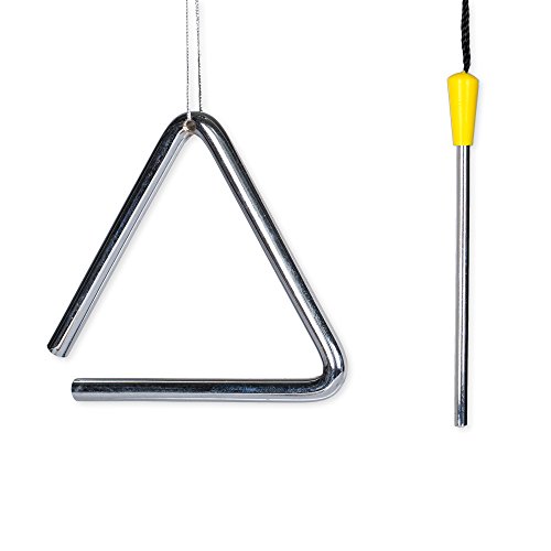 Triangle & Strikers Music Instrument Replica Christmas Ornament, Size 4 inch - Thumbnail 2