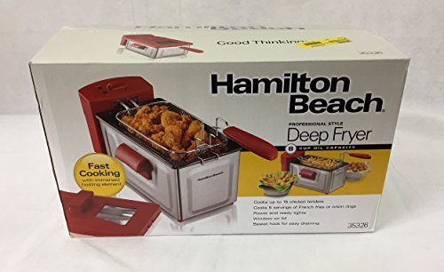 Click Here to See More Images Hamilton Beach Professional Style Deep Fryer, Red