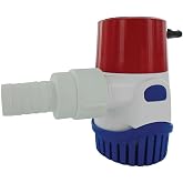 Rule 800 GPH 20SA Electronic Sensing Bilge Pump-800 | Easy Clean Strainer Check Valve &amp; Thermal Cut-Off - Ideal for Boats -107mm x 64mm x 74mm